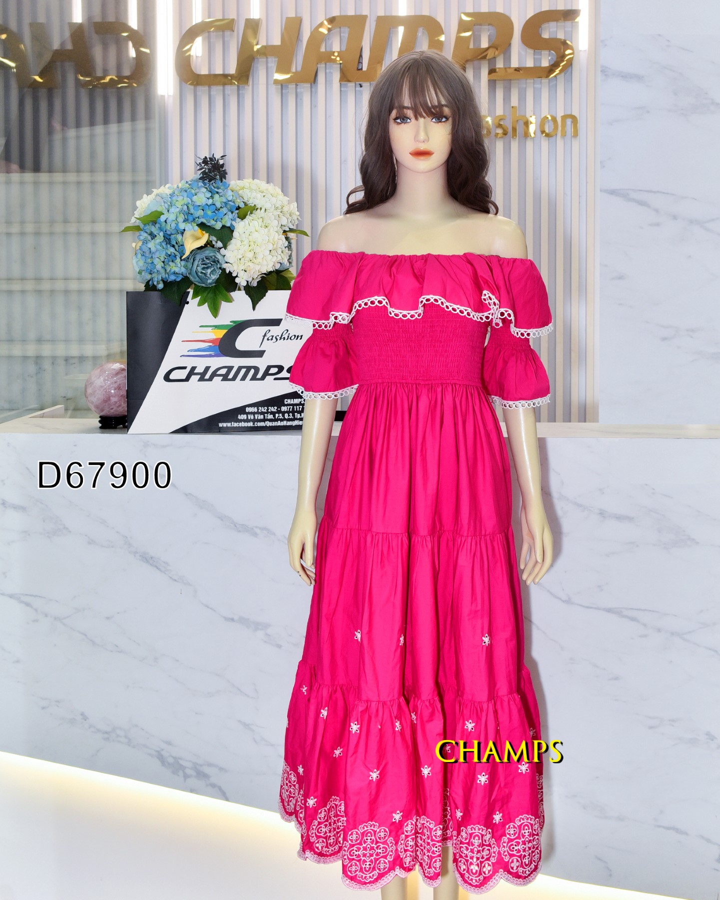 ĐẦM HỒNG VAI TRỄ 67900
