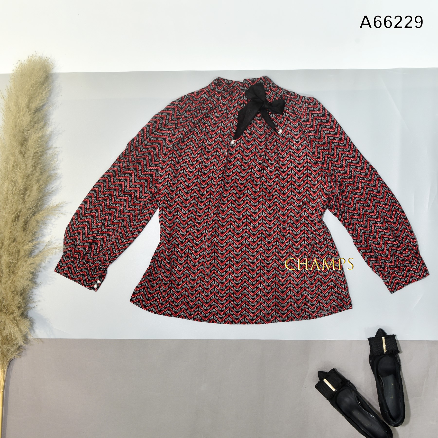 ÁO LỤA ĐỎ ĐÔ NƠ 66229