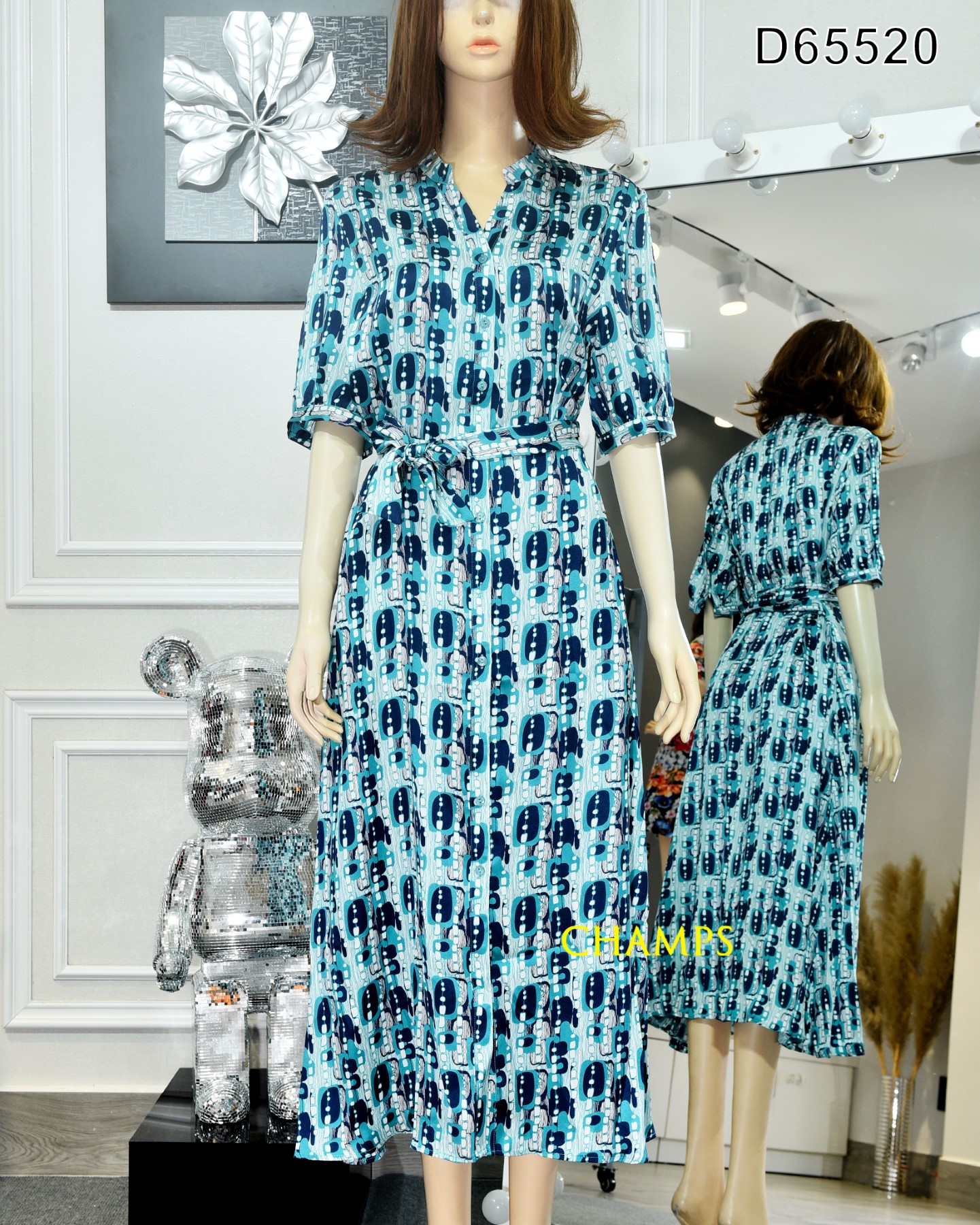 ĐẦM XANH LỤA DÀI 65520