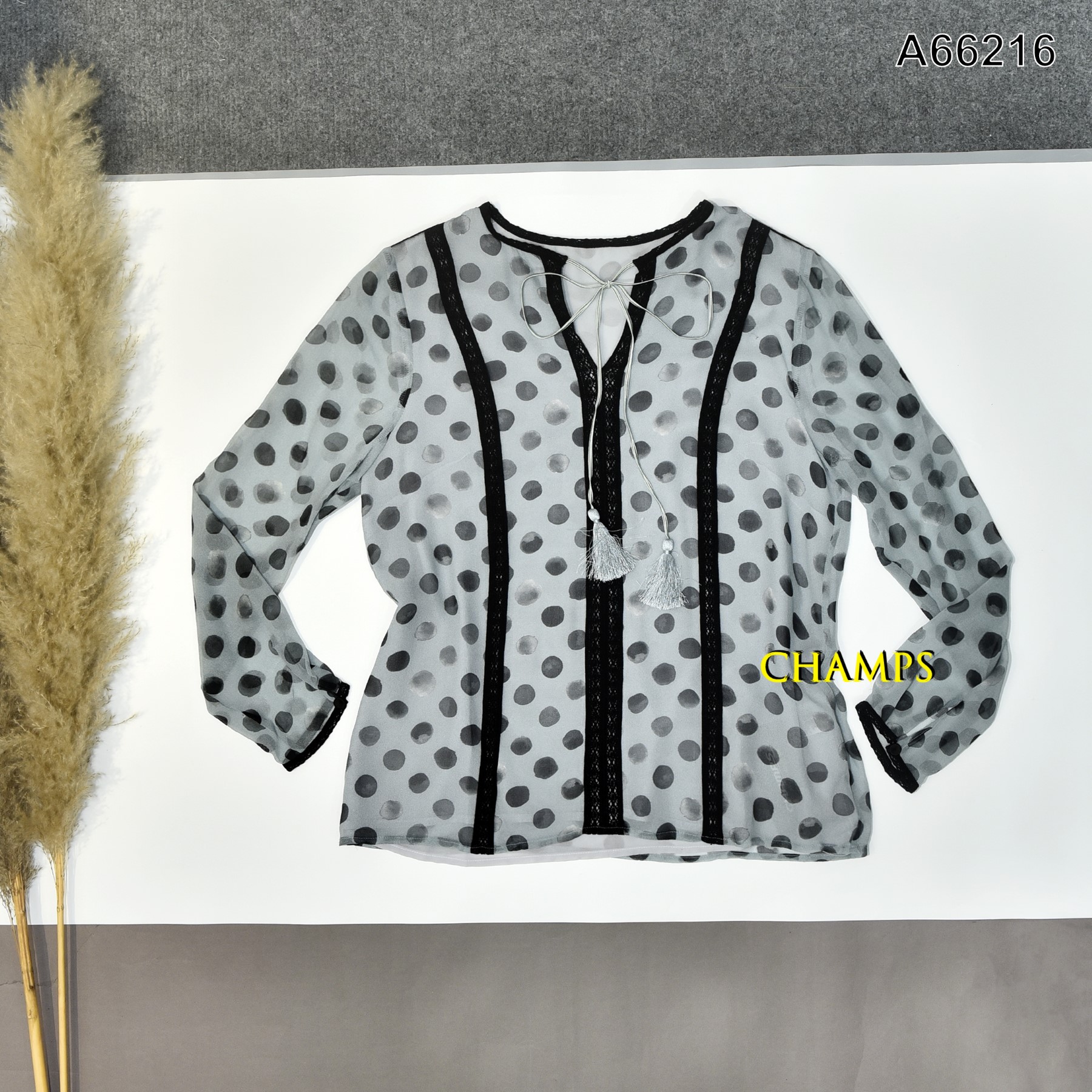 ÁO LỤA BI XÁM 66216