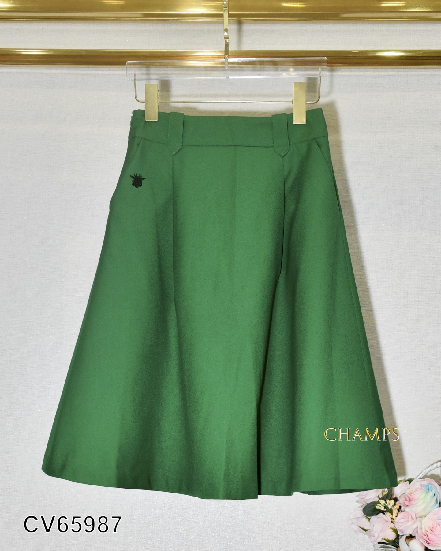 Chân váy chữ A eo cao màu xanh lá phong cách Hàn Quốc trẻ trung mẫu năm  2021 | Shopee Việt Nam