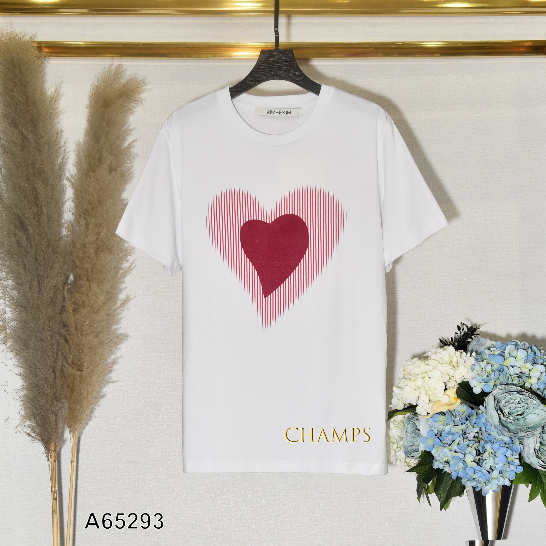 ÁO THUN TRẮNG TIM ĐỎ 65293