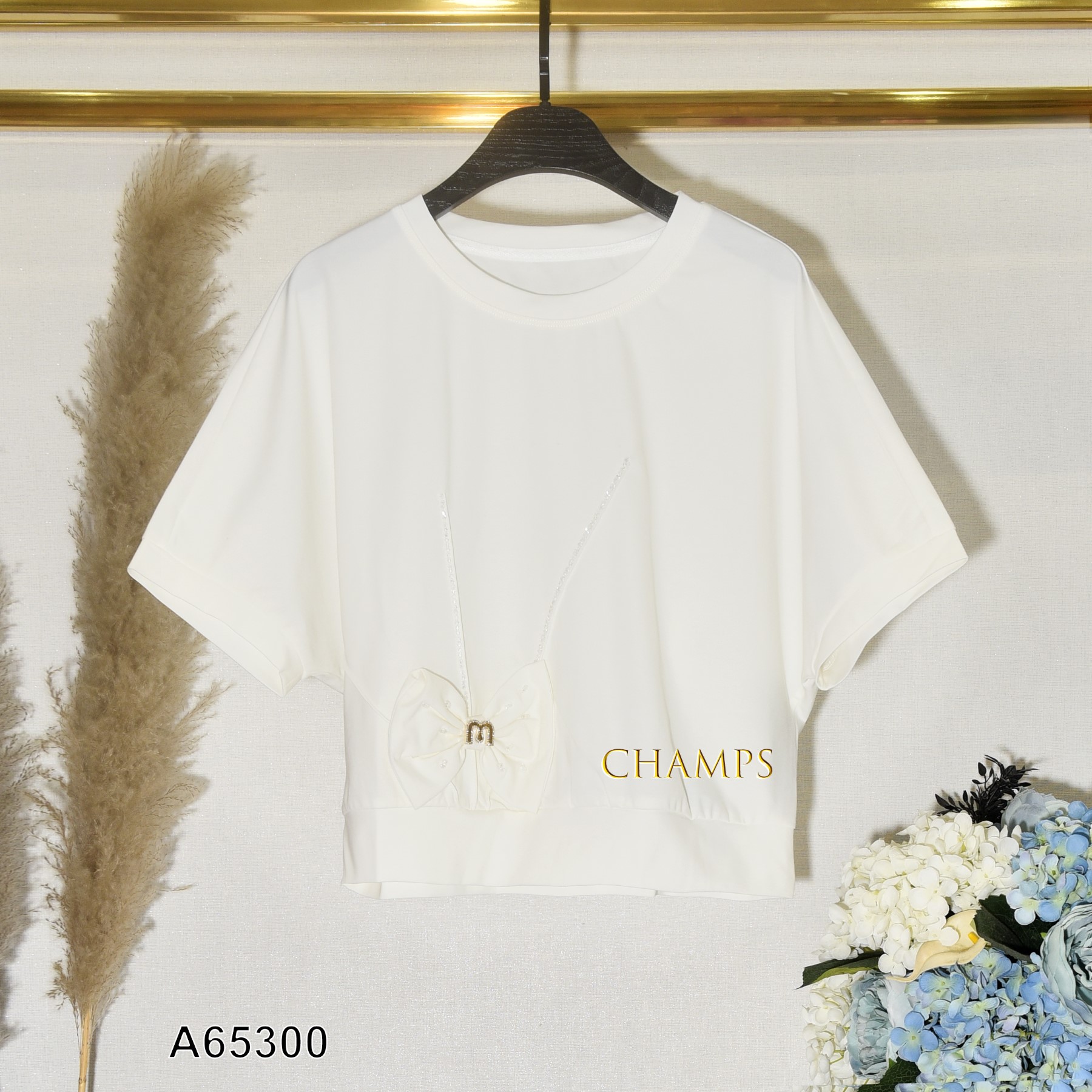 ÁO TRẮNG LỬNG NƠ 65300