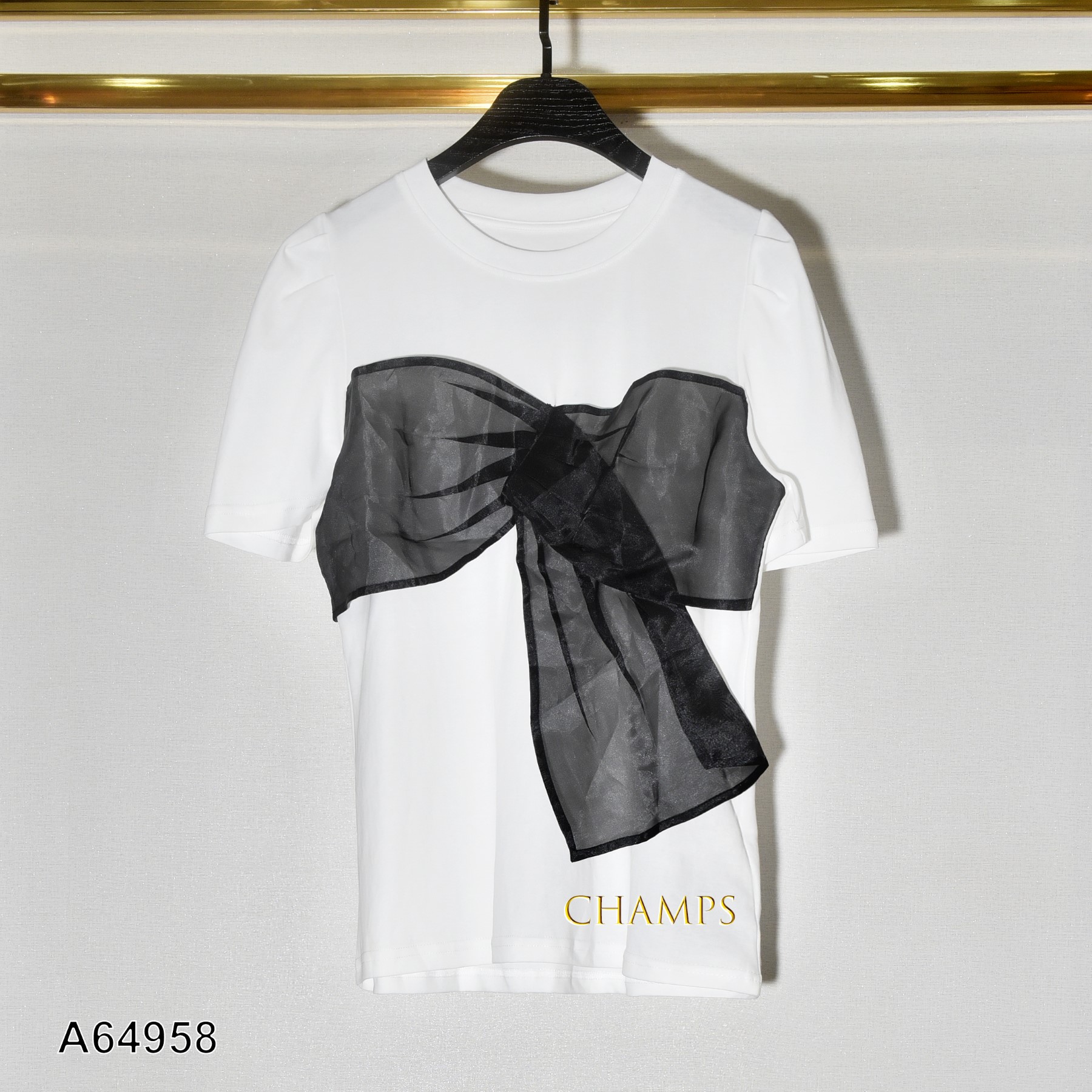 ÁO THUN TRẮNG NƠ LỤA 64958