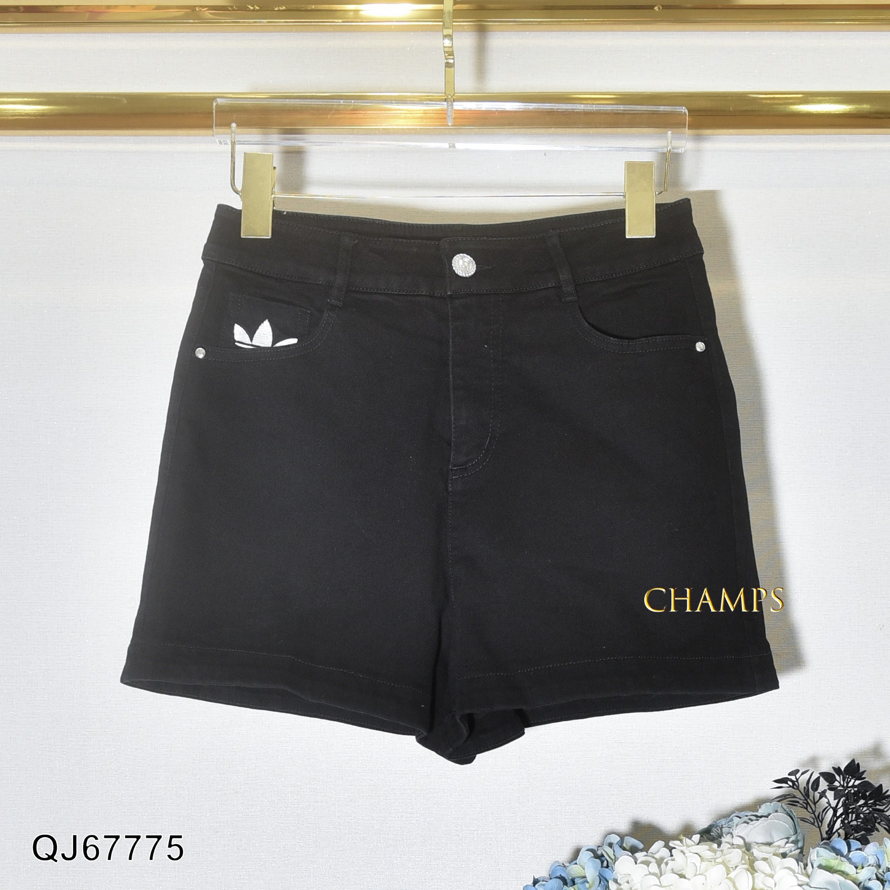 QUẦN SHORT JEAN ĐEN 67775