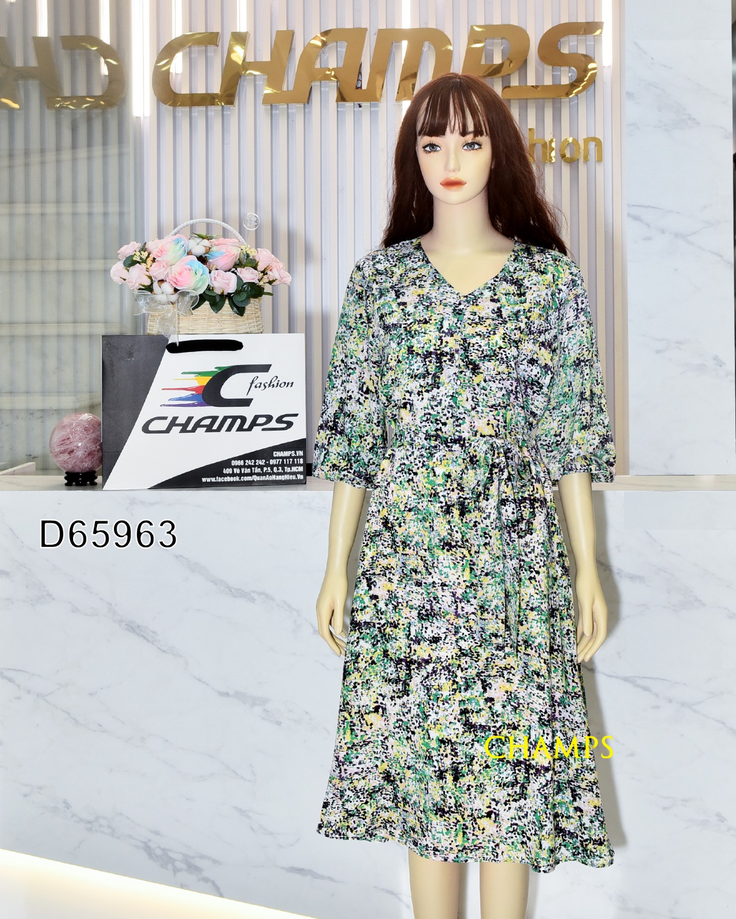 ĐẦM LỤA XANH NHÍ 65963