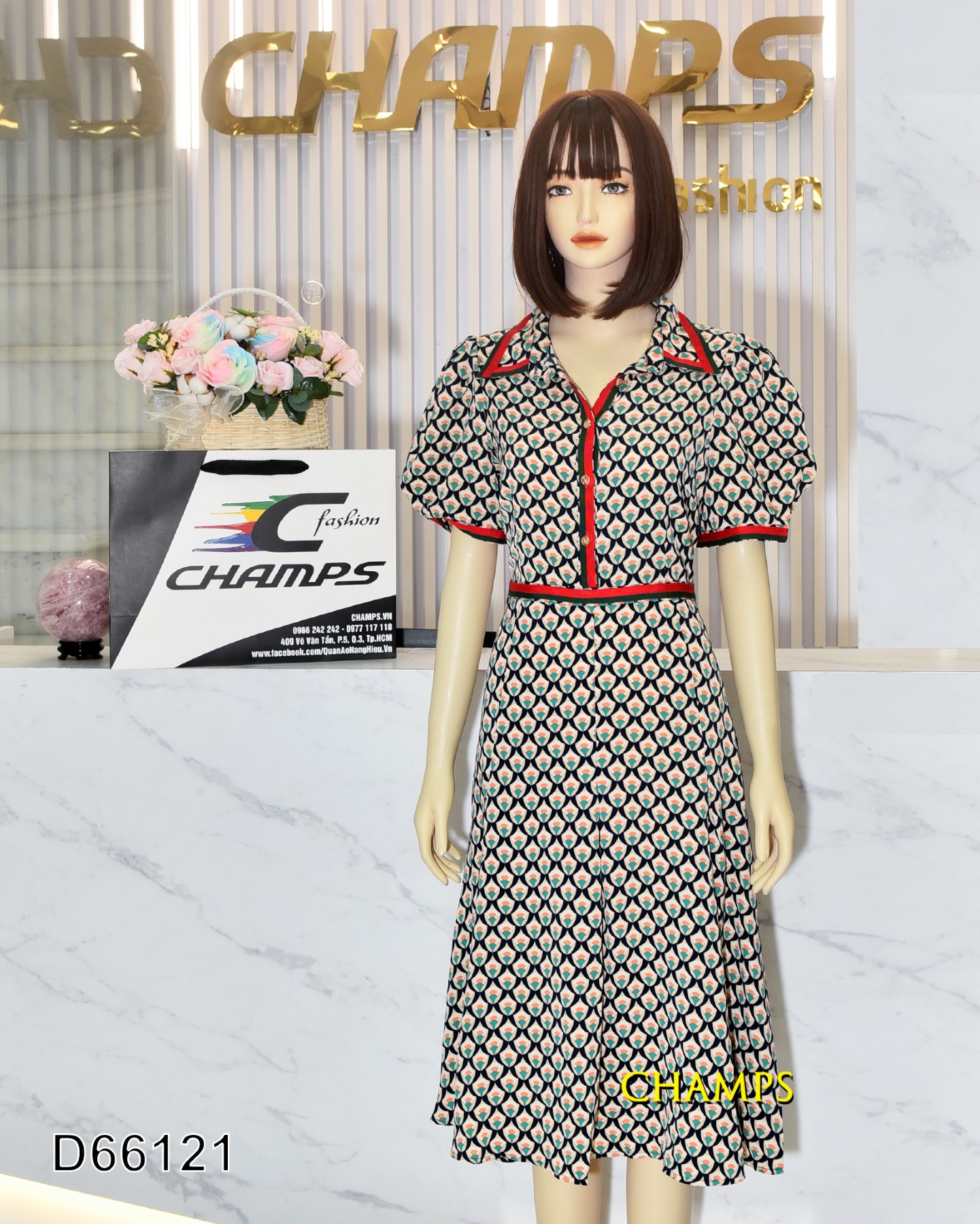 ĐẦM LỤA XANH 66121