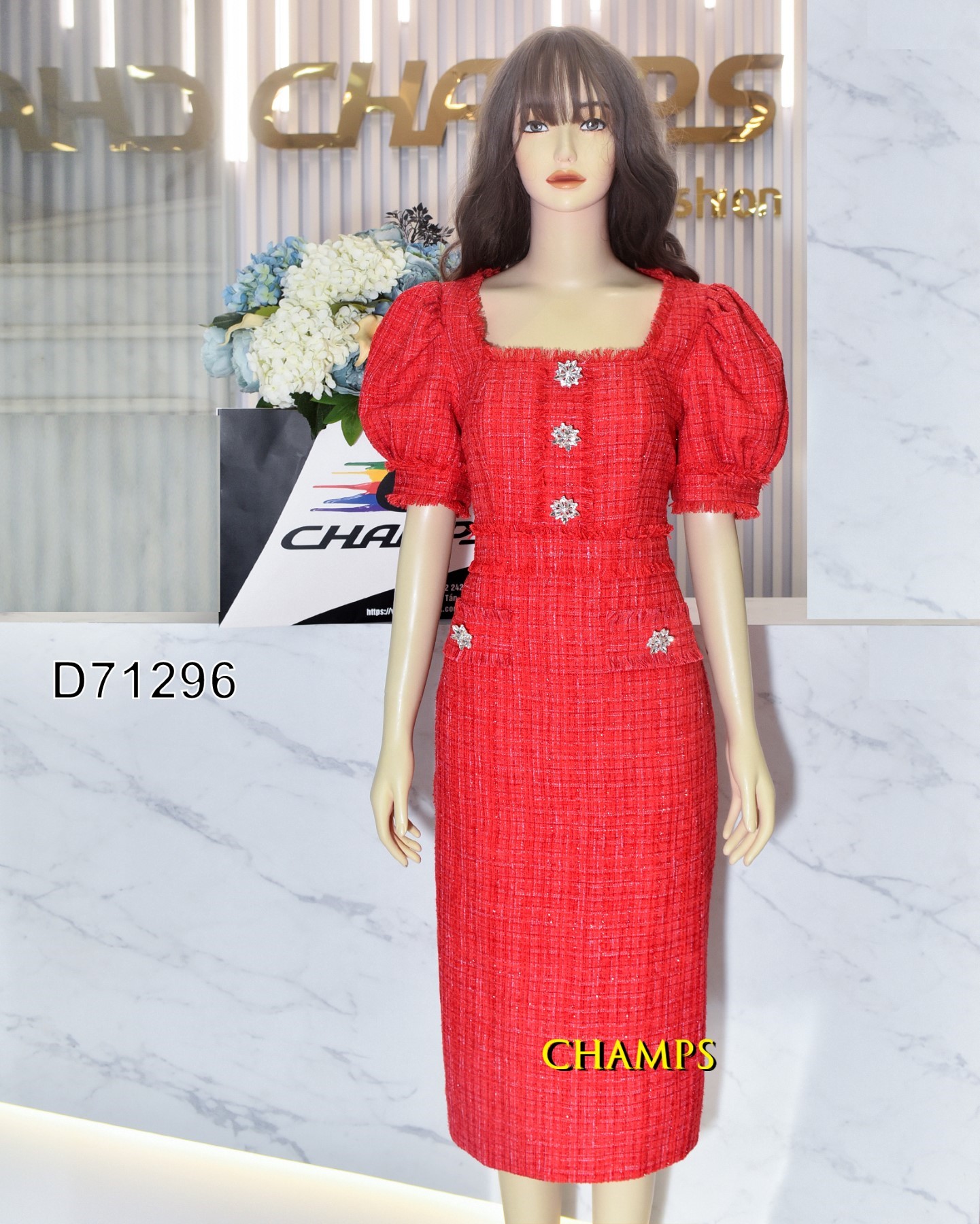 ĐẦM ĐỎ BỐ ÔM 71296