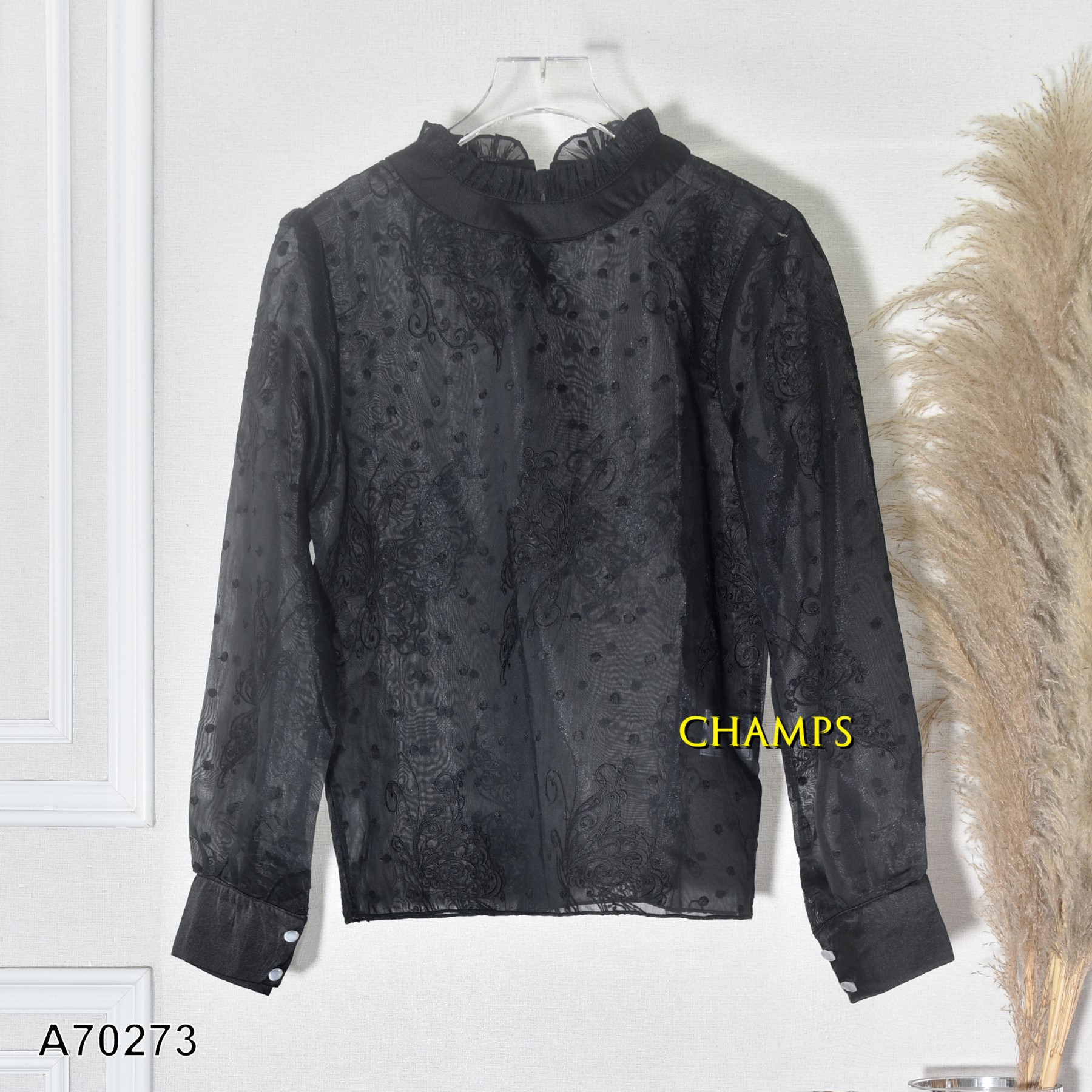 ÁO XÔ ĐEN +LÓT 70273