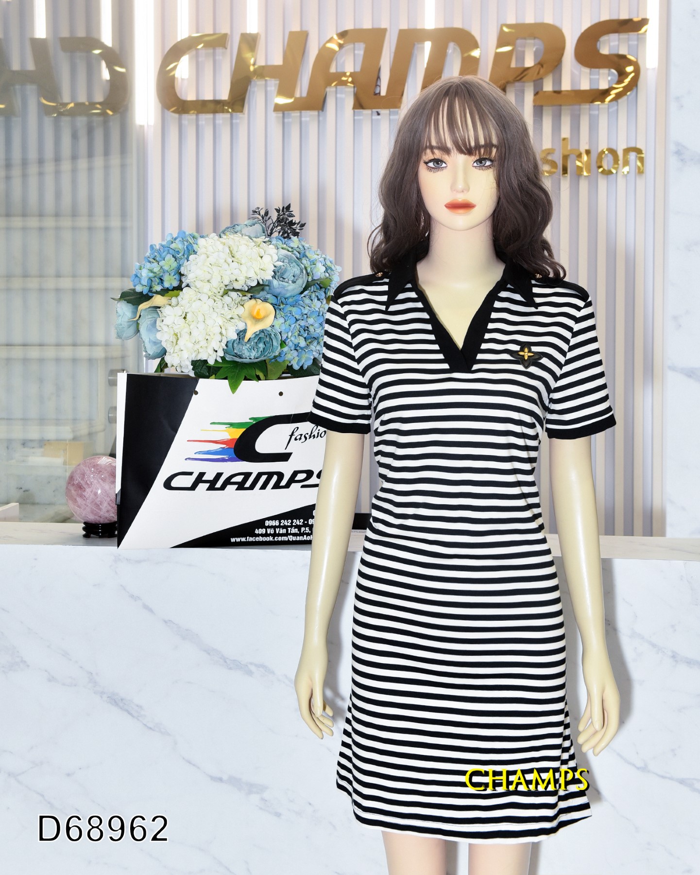 ĐẦM THUN KẺ ĐEN LOGO 68962