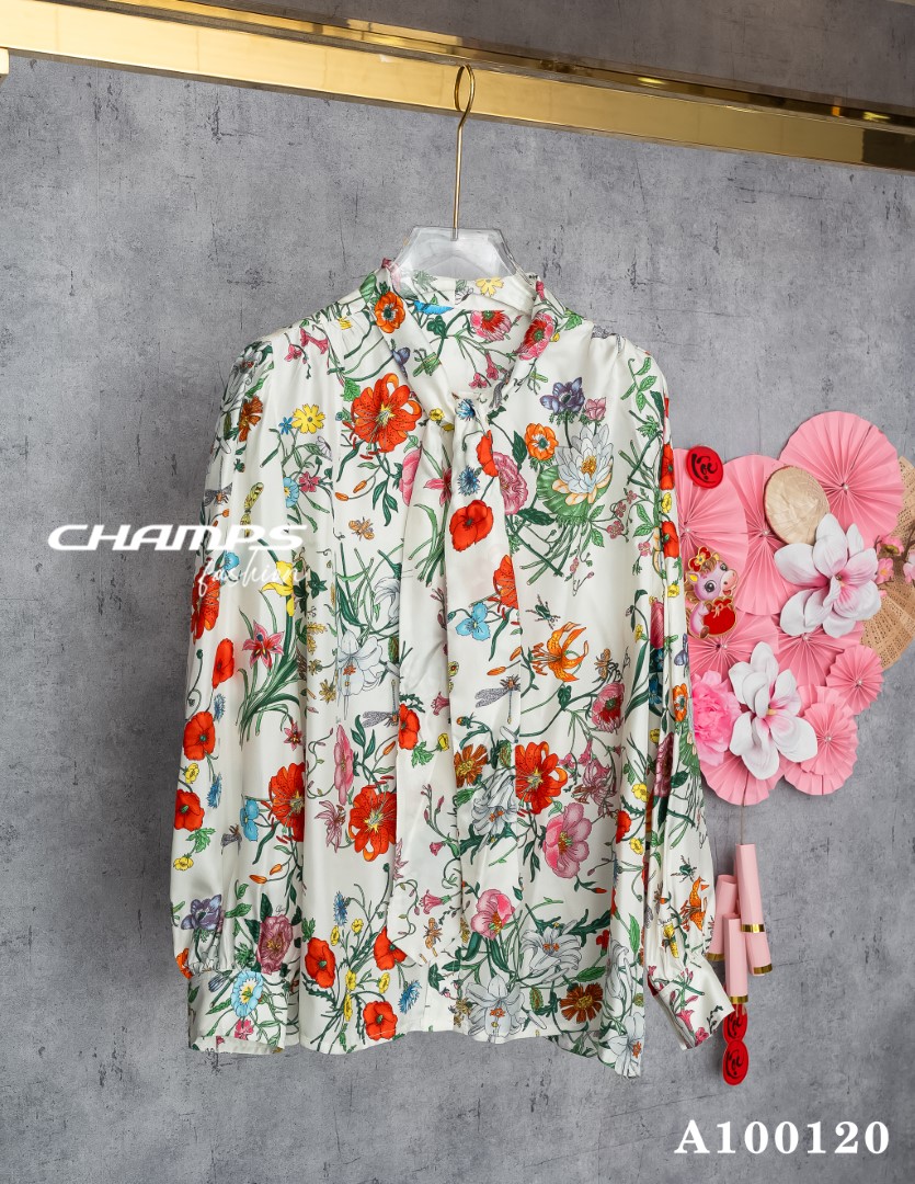 ÁO SƠ MI GGUCCI HOA 100120