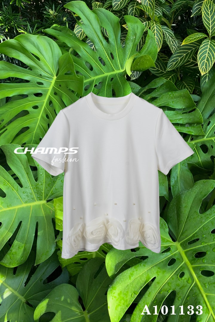ÁO THUN XỐP TRẮNG 101133