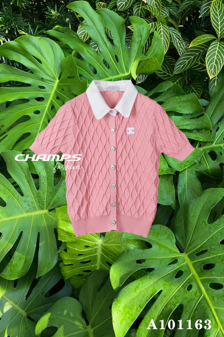 ÁO LEN HỒNG TRẮNG 101163