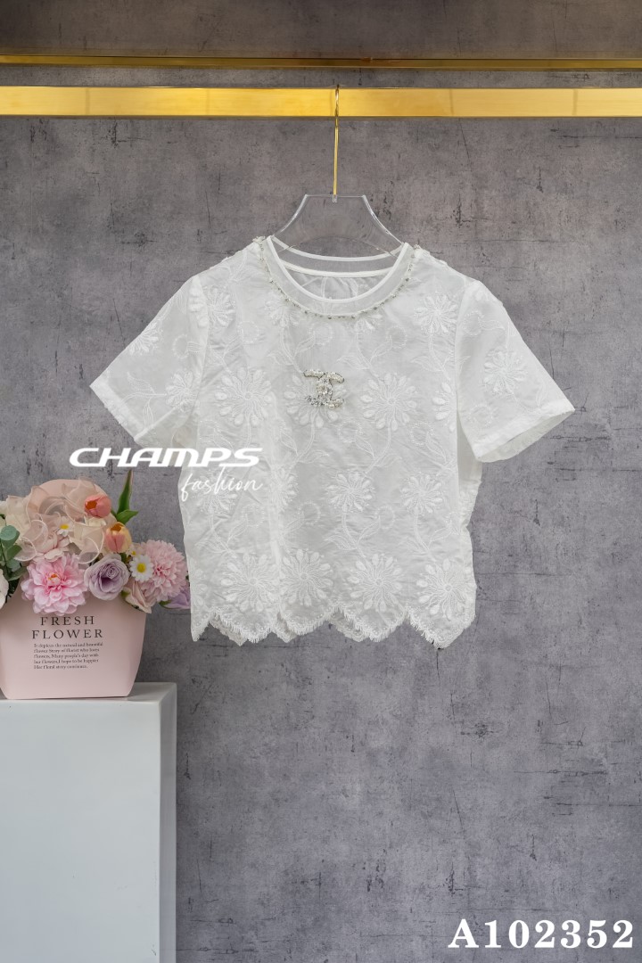 ÁO TƠ TRẮNG CHANEL 102352