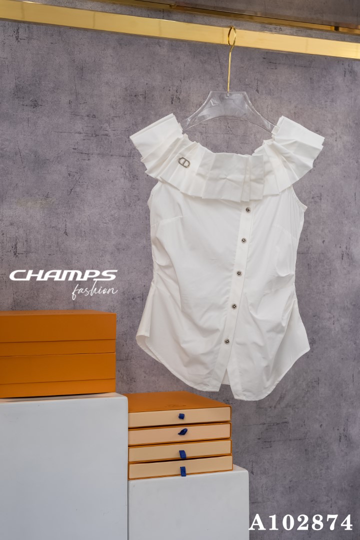 ÁO XÔ VAI TRỄ TRẮNG 102874