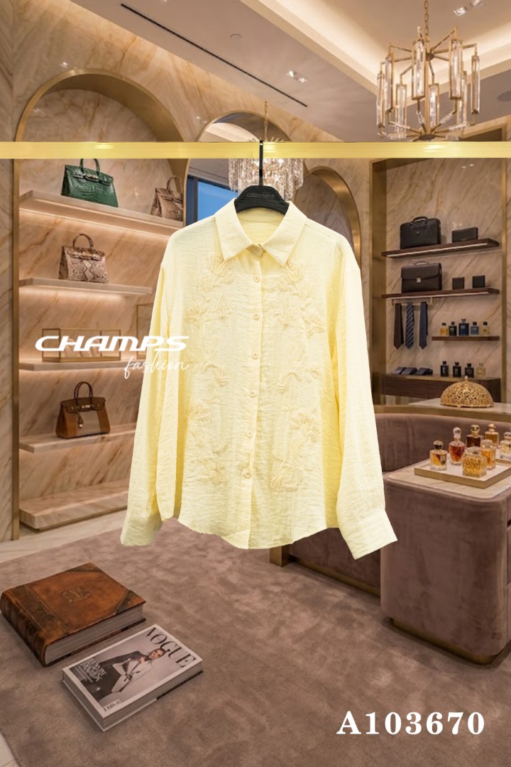 ÁO SOMI VÀNG CƯỜM 103670