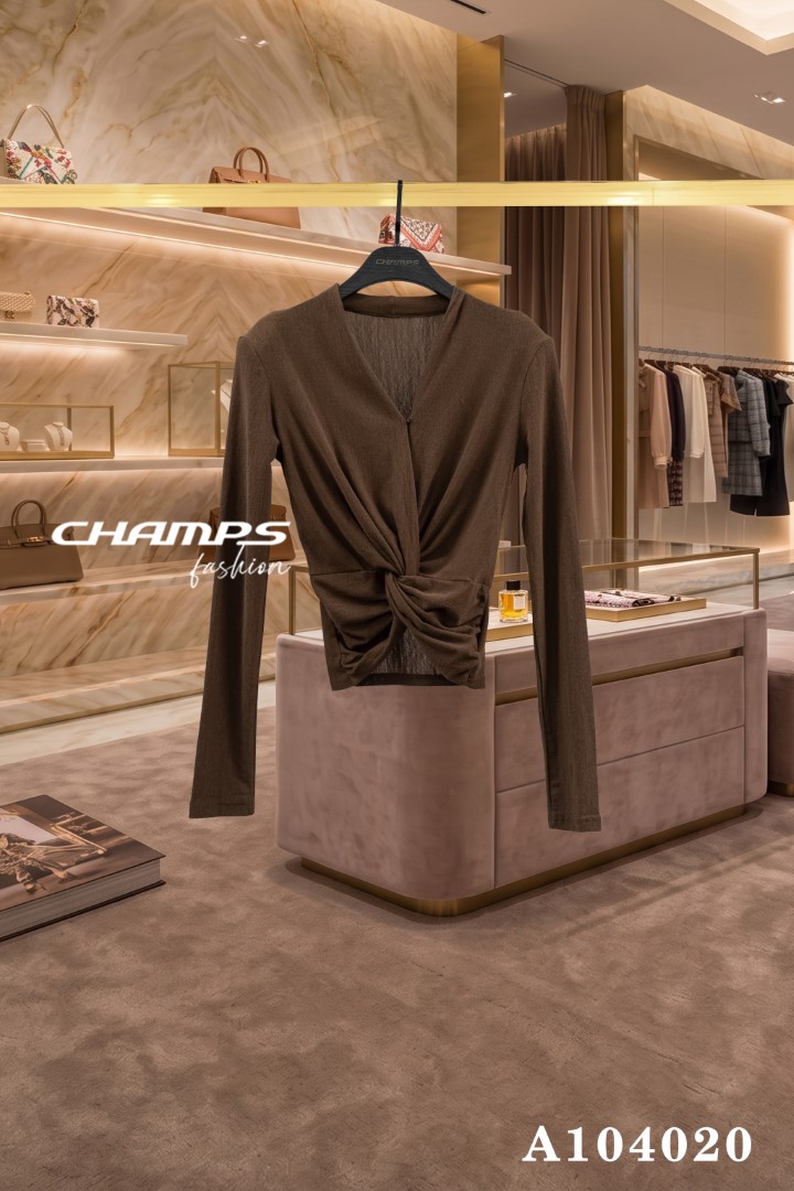 ÁO THUN NÂU MỎNG TAY DÀI 104020