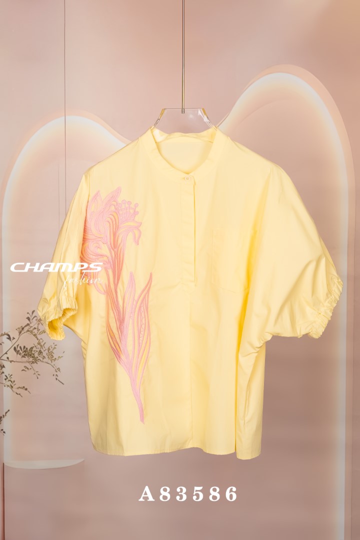 ÁO XÔ VÀNG THÊU HÀN QUỐC 83586