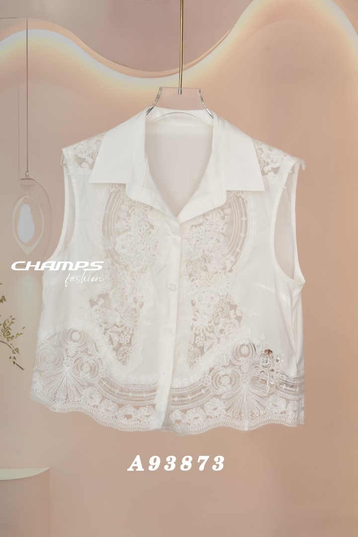 ÁO TRẮNG SÁT CÁNH REN 93873