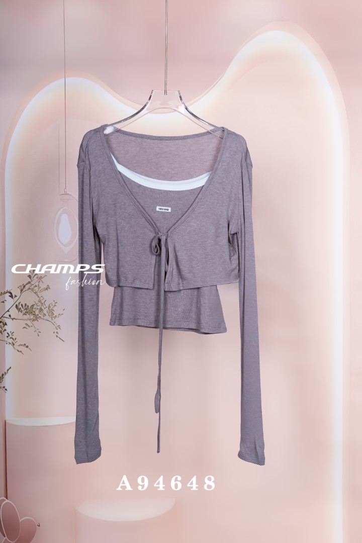 ÁO THUN XÁM MỎNG MÓN 94648