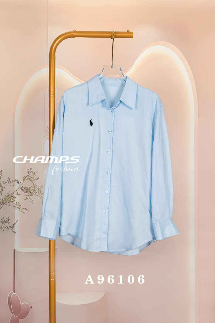 ÁO SƠ MI XANH POLO LENIN 96106