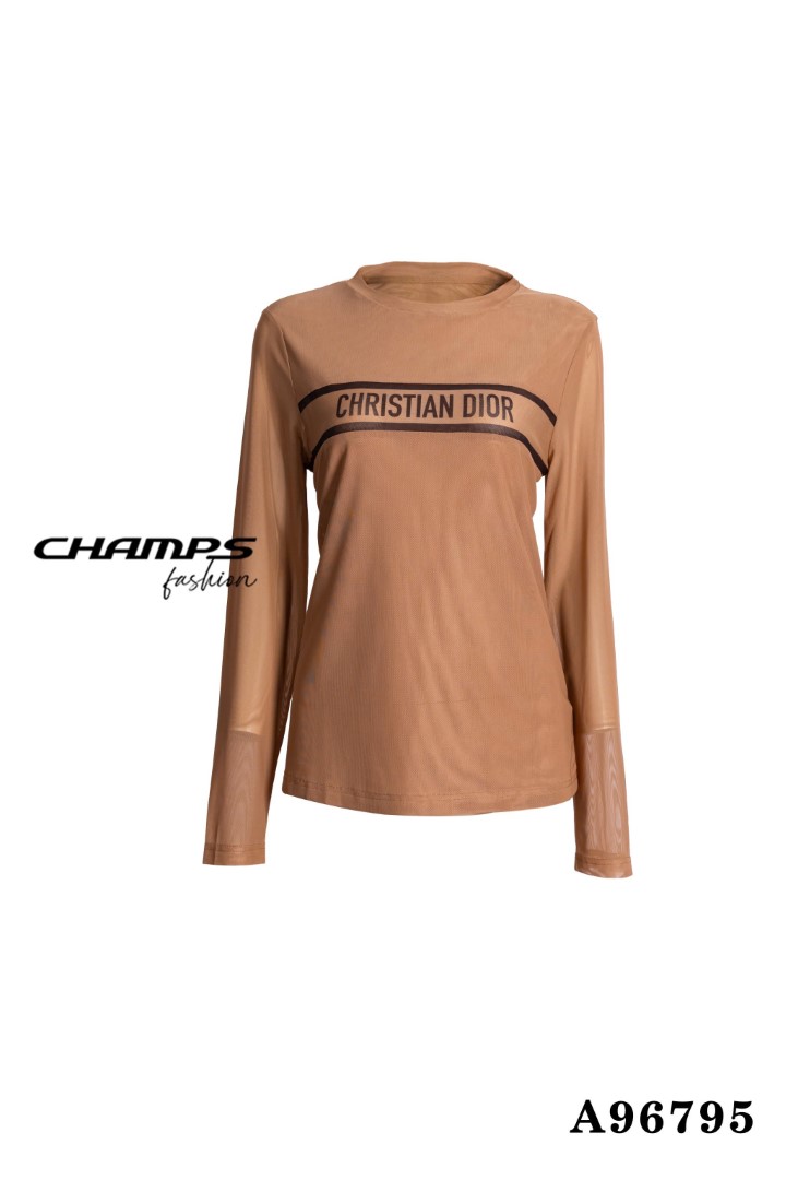 ÁO LƯỚI NÂU DIOR TAY DAI 96795