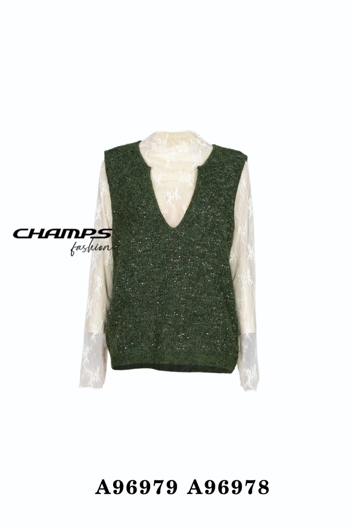 ÁO LƯỚI CÁC MAU TAY DAI REN 96978