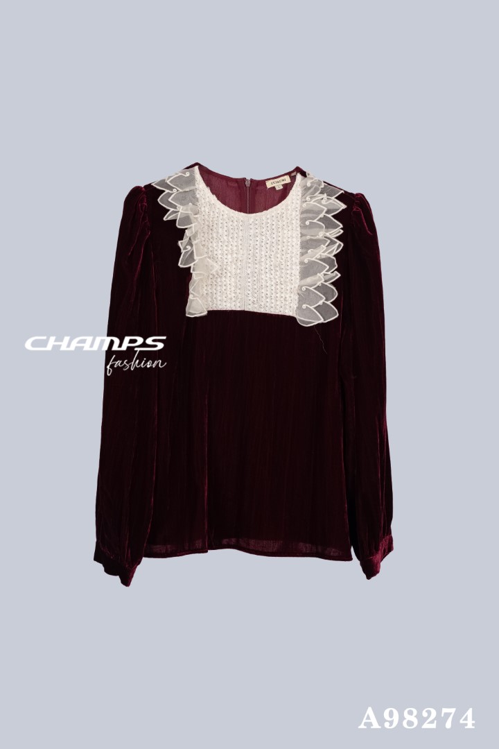 ÁO NHUNG ĐỎ 98274