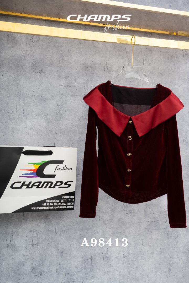 ÁO NHUNG ĐỎ 98413
