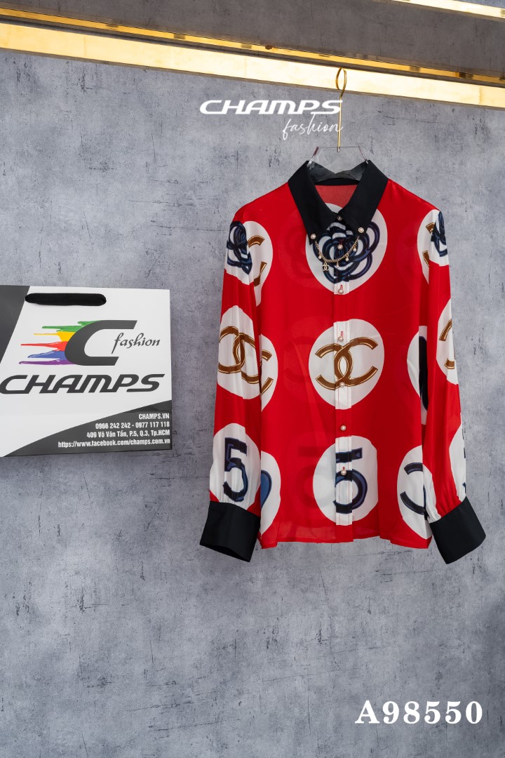 ÁO SƠ MI ĐỎ CHANEL 98550