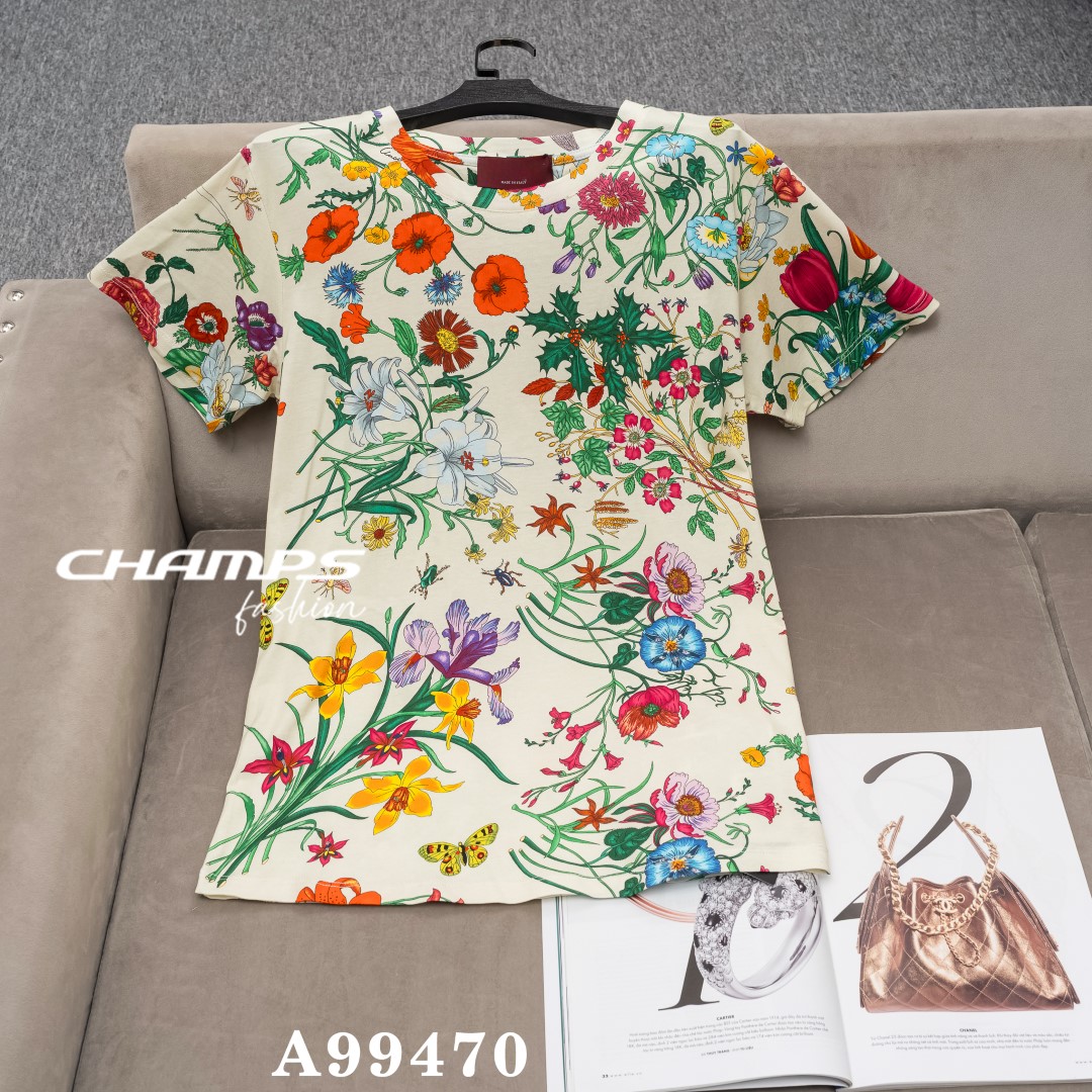 ÁO THUN KEM HỌA TIẾT GUCCI 99470