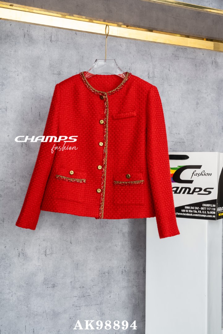 ÁO KHOÁC DẠ ĐỎ 98894
