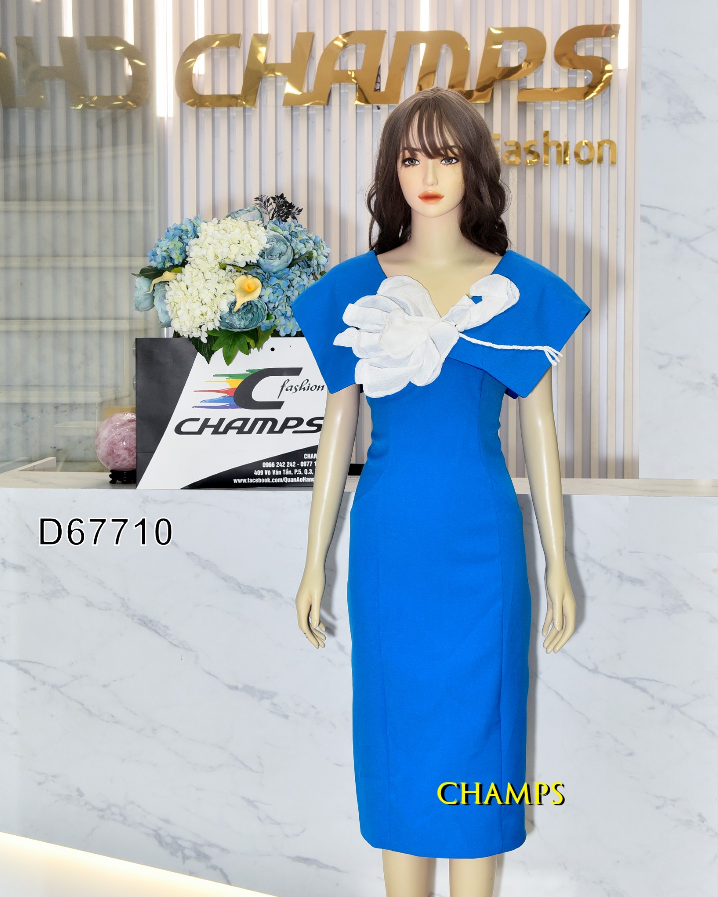 ĐẦM XANH ÔM HOA TO 67710