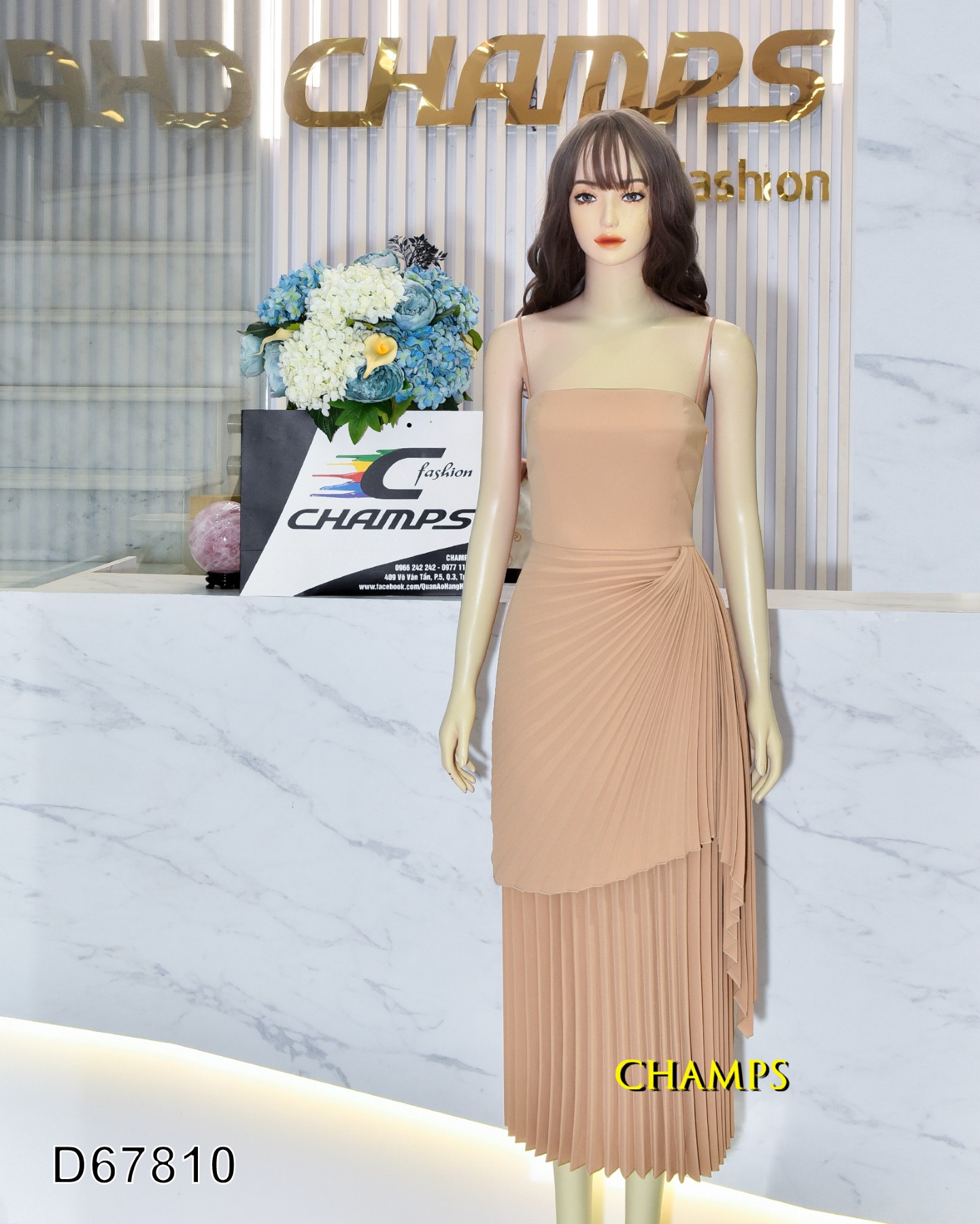 ĐẦM NÂU 2 DÂY NHÚNG 67810