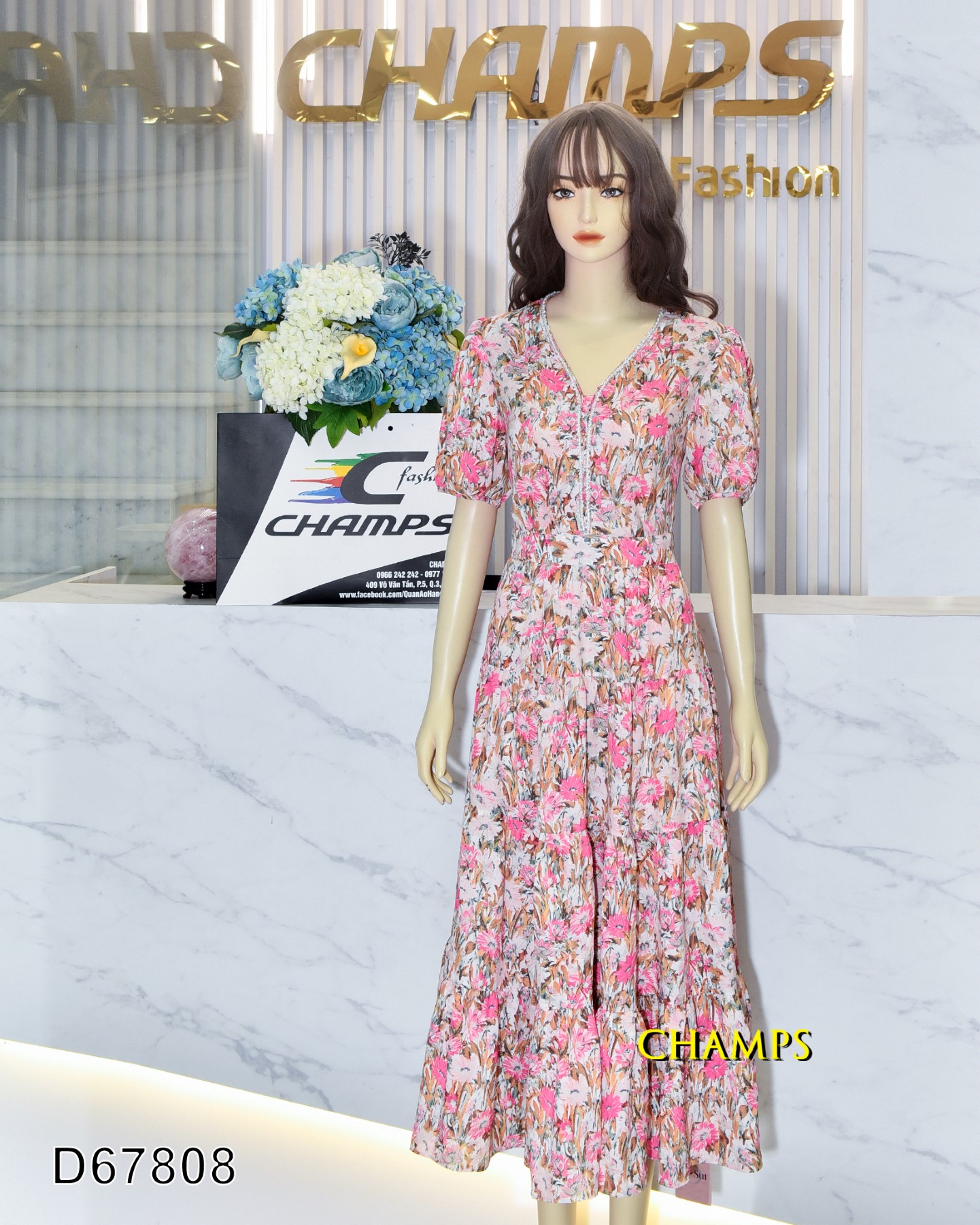 ĐẦM LỤA DÀI +LÓT 67808