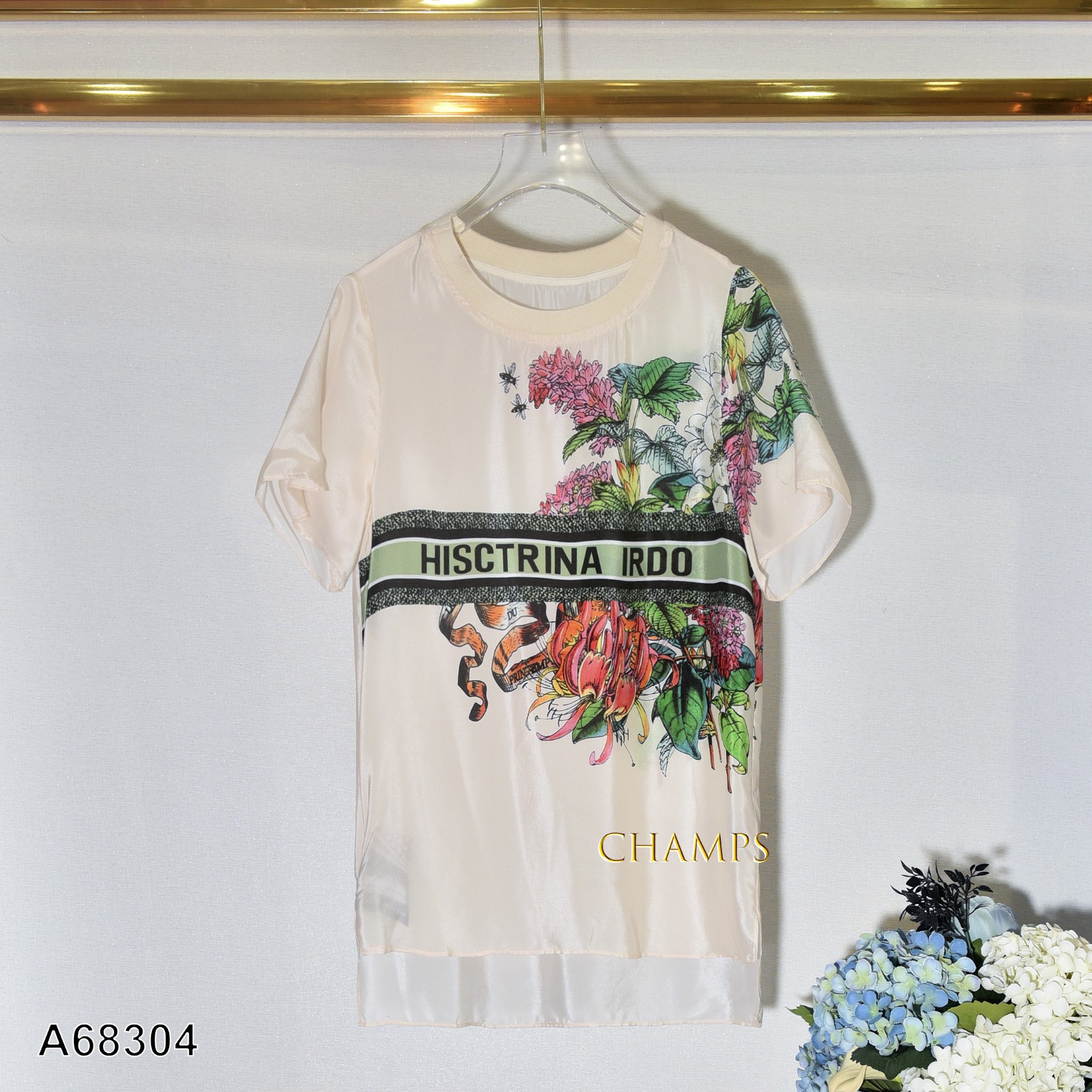 ÁO LEN KẺ CAM VÀNG 68304