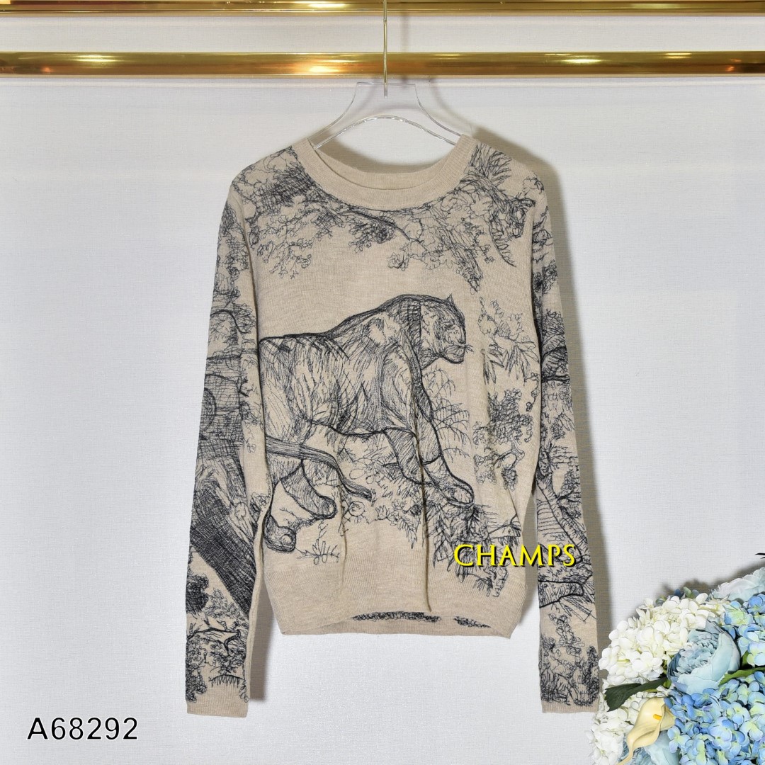 ÁO LEN DIOR NÂU TAY DÀI 68292