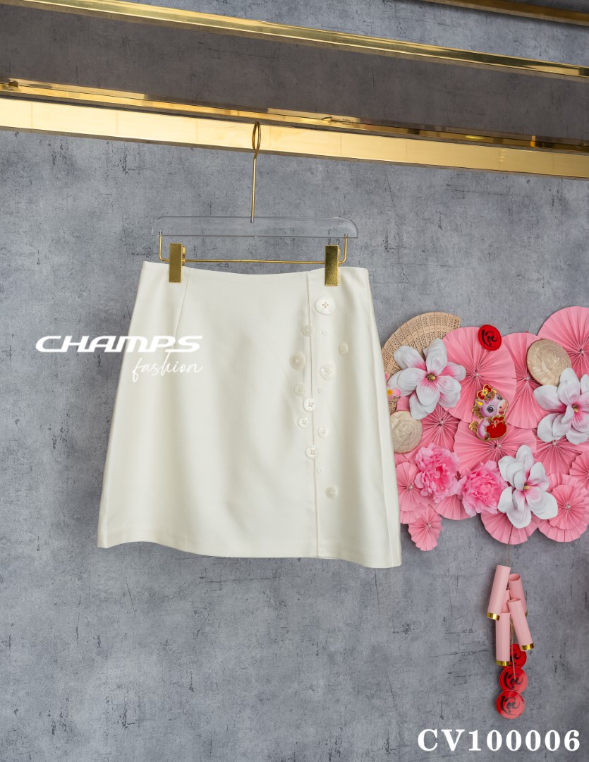 CHÂN VÁY NÚT TRẮNG 100006