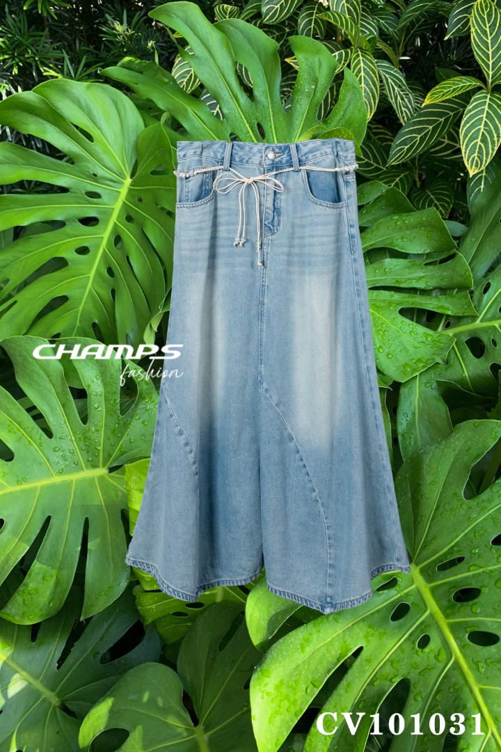 CHÂN VÁY JEAN XANH DN 101031