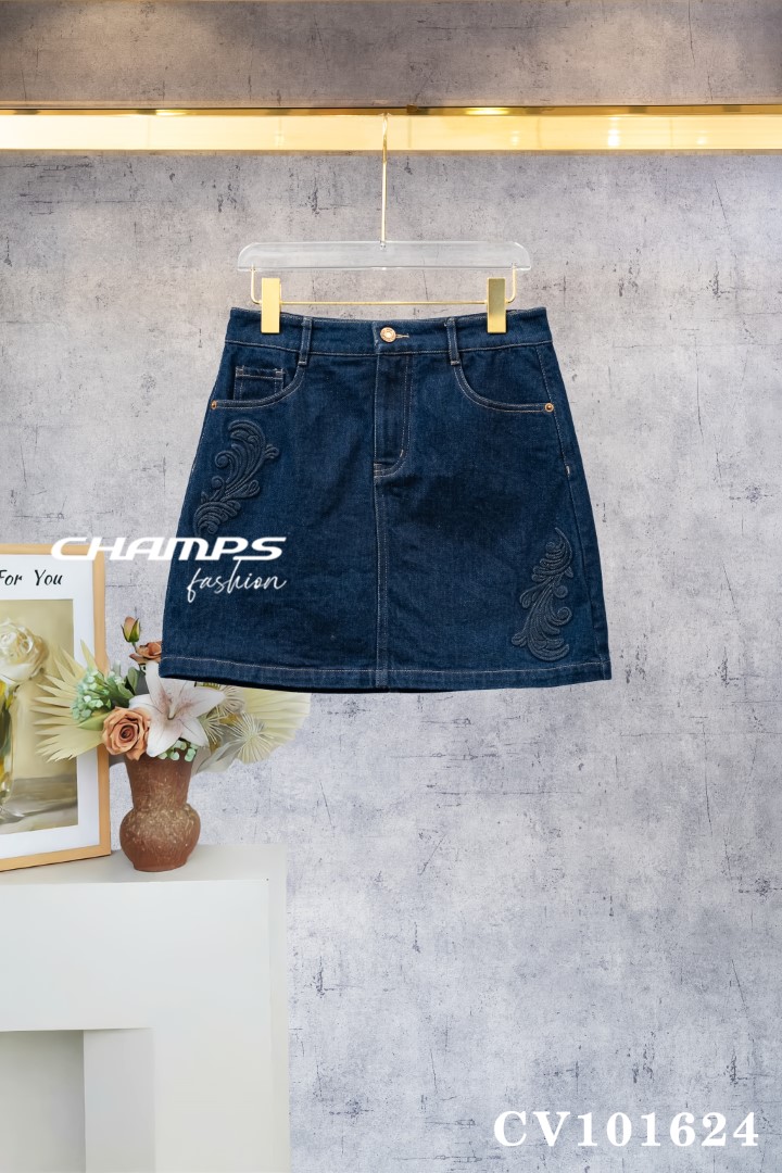 CHÂN VÁY JEAN XANH A 101624