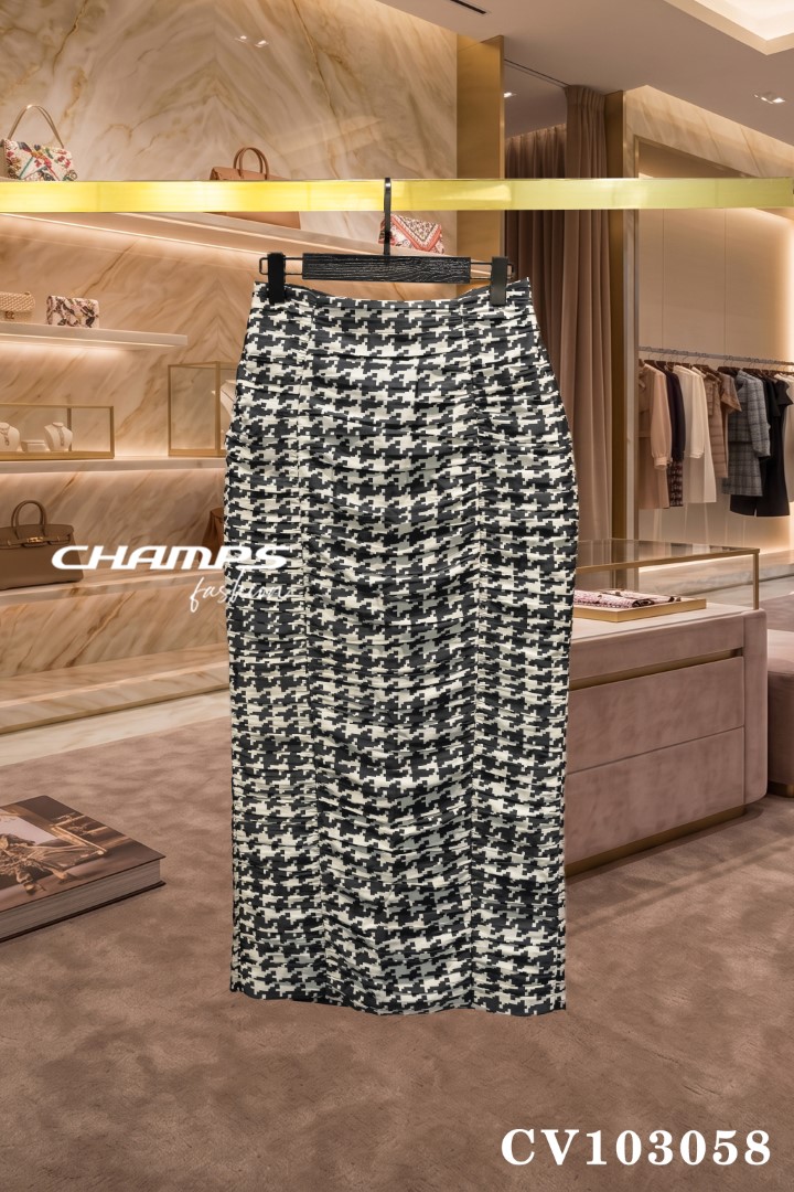 CHÂN VÁY ĐEN ĐEN TRẮNG 103058