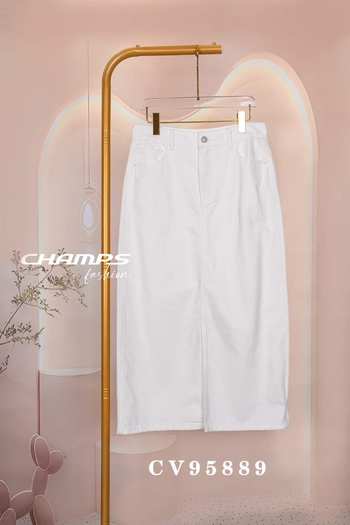 CHÂN VÁY JEAN TRẮNG DÀI 95889