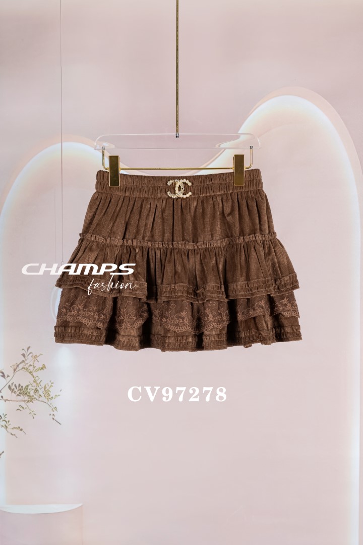 CHÂN VÁY NÂU TẦNG 97278