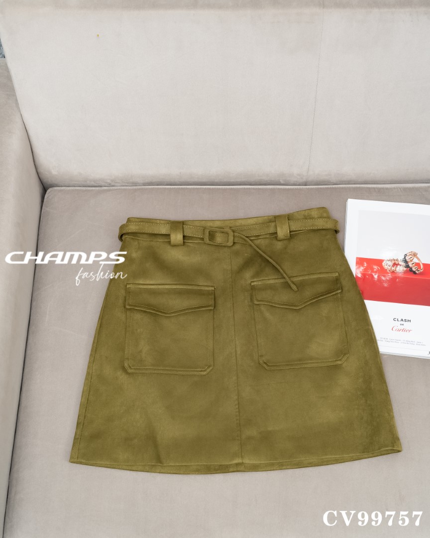 CHÂN VÁY DẠ NÂU DN 99757