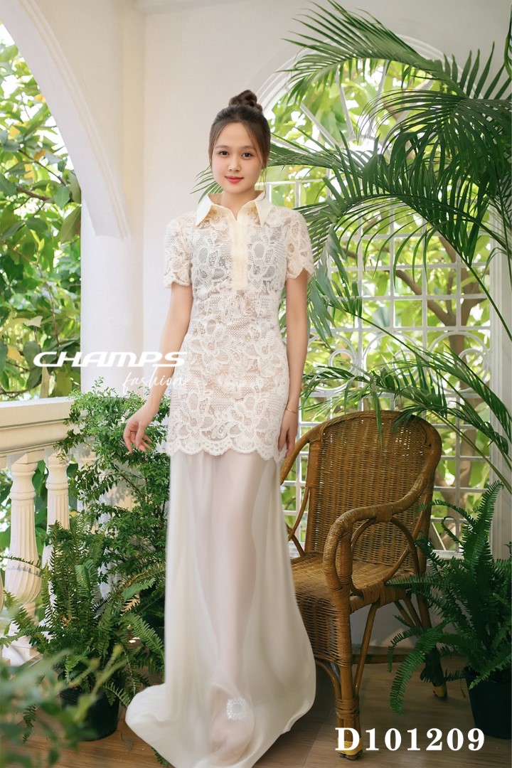 ĐẦM REN KEM LOT 101209