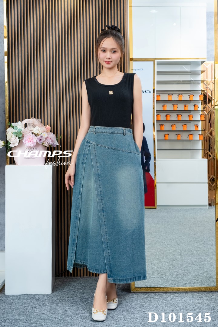ĐẦM THUN PHỐI JEAN 101545