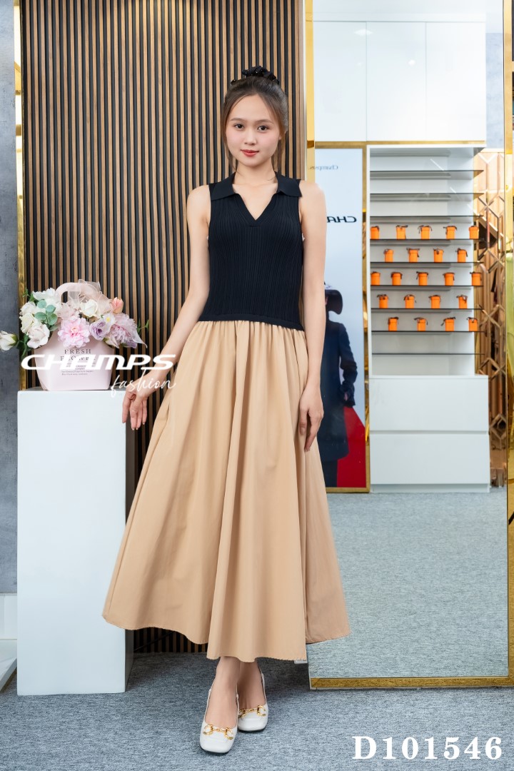 ĐẦM THUN PHỐI NÂU 101546