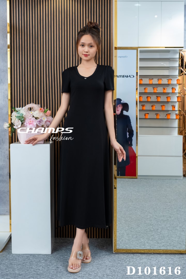ĐẦM THUN ĐEN 101616