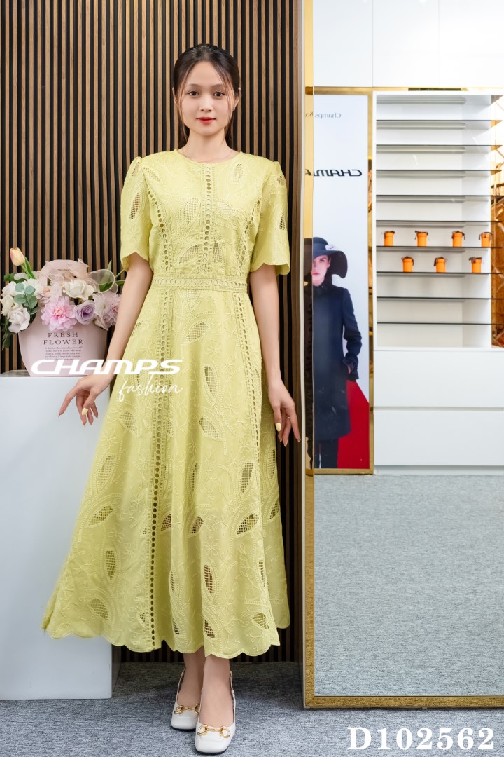 ĐẦM XANH LÁ REN 102562