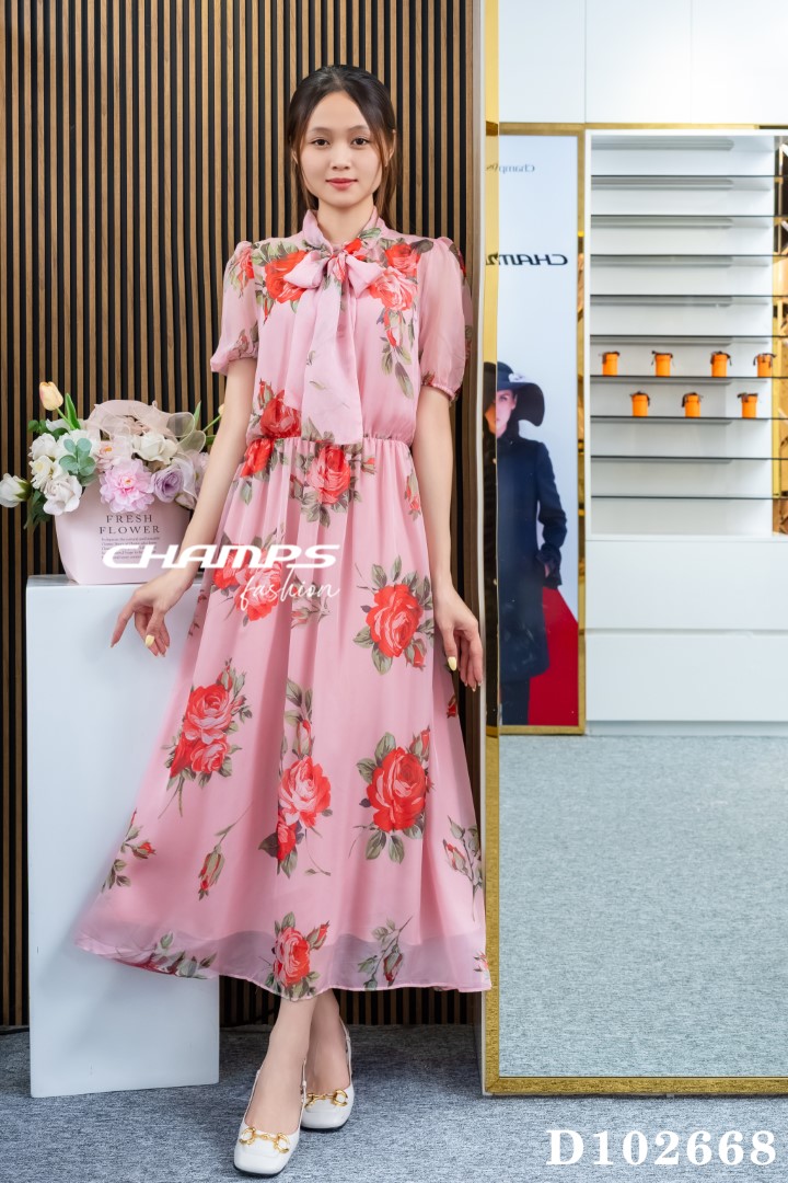 ĐẦM LỤA HÔNG 102668